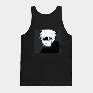 BLEU EYES WHITE NINJA TIGER Tank Top